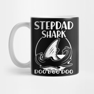 Stepdad Shark Shirt Birthday Father's Day Gift Daddy Grandpa Mug